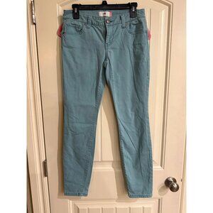 CAbi Green Low Rise Ankle Skinny Jeans Size 4